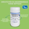 PRODUIT DE DEMARRAGE REDEMARRAGE 1 Kg pour fosse septique, toutes eaux, filtre compact, aux bactéries et enzymes, monodose