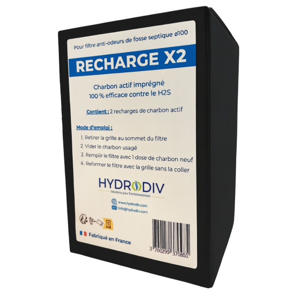 Recharge pour filtre anti-odeurs au charbon actif