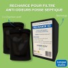 Recharge pour filtre anti-odeurs au charbon actif
