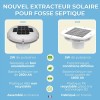 EXTRACTEUR SOLAIRE RECHARGEABLE POUR FOSSE SEPTIQUE