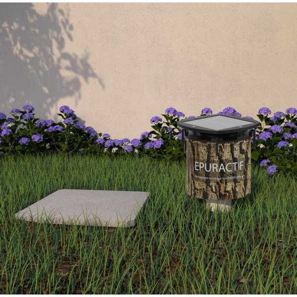 EPUR-ACTIF filtre à extraction solaire, pour fosse septique, filtre compact