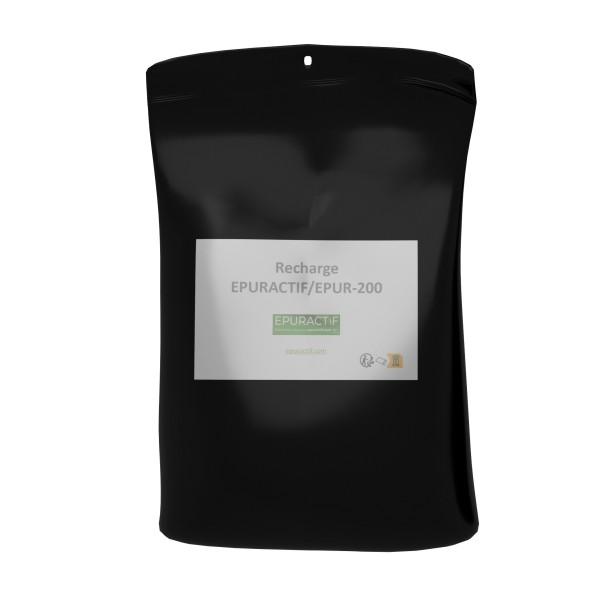 Recharge au charbon actif pour filtre anti-odeurs à extraction solaire Epur-Actif ou filtre anti-odeurs Epur-200